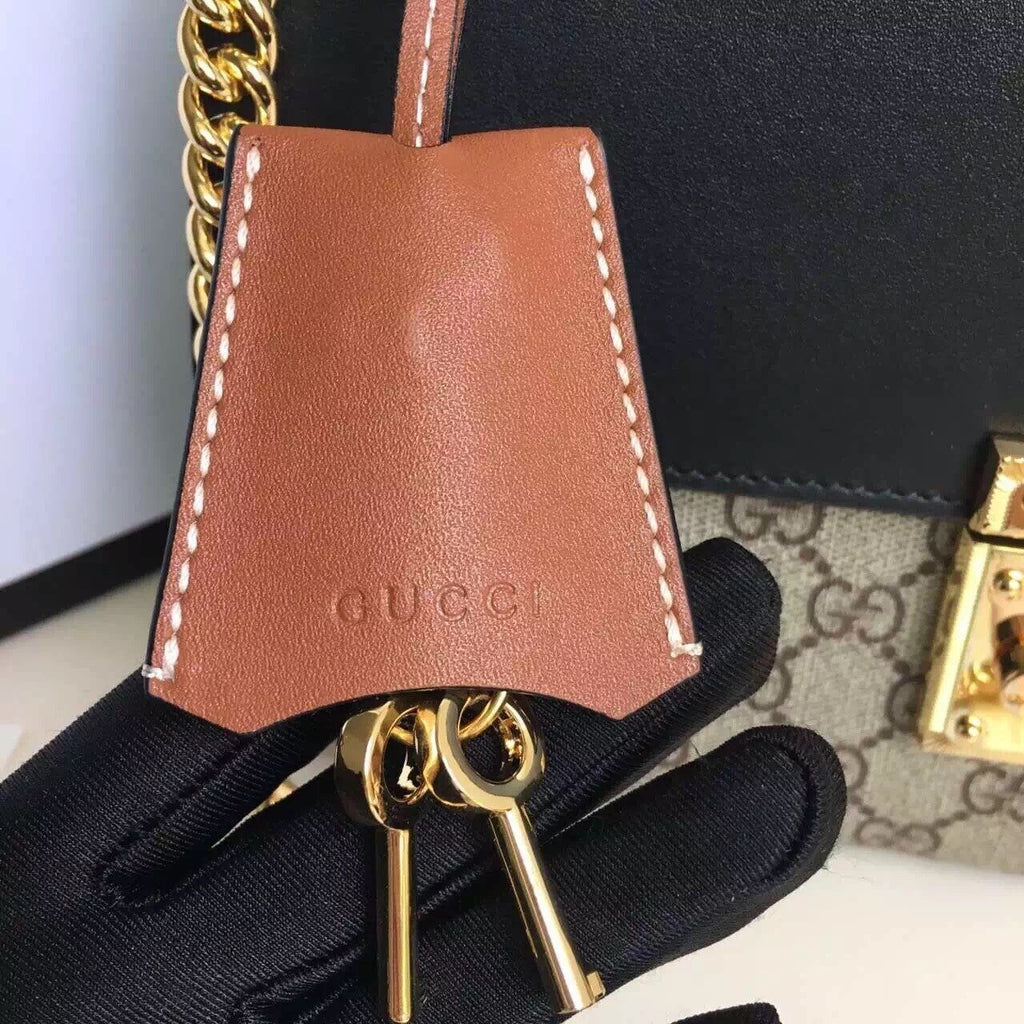 Gucci Padlock Medium GG Shoulder Bag Beige/Ebony Supreme Canvas For Women, Women’s Handbags, Crossbody Bags 12in/30cm