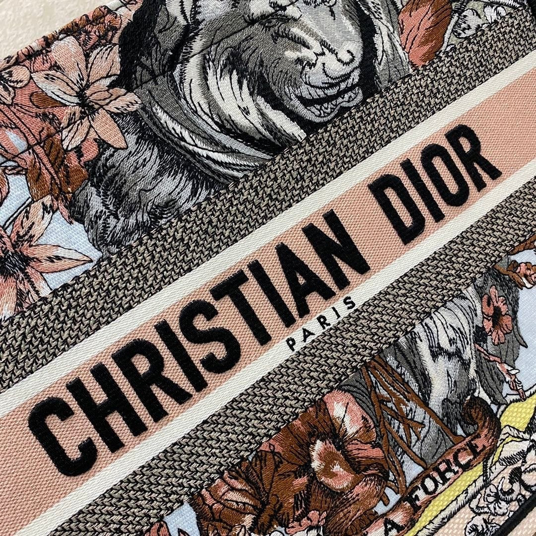 Christina Dior Medium Book Tote Bag 36cm Muticolor