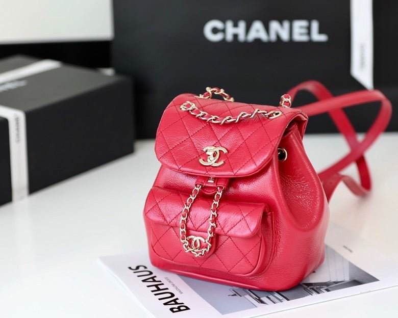 Chanel Backpack 18cm Red