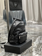 Saint Laurent City Backpack In Unisex 35cm Black