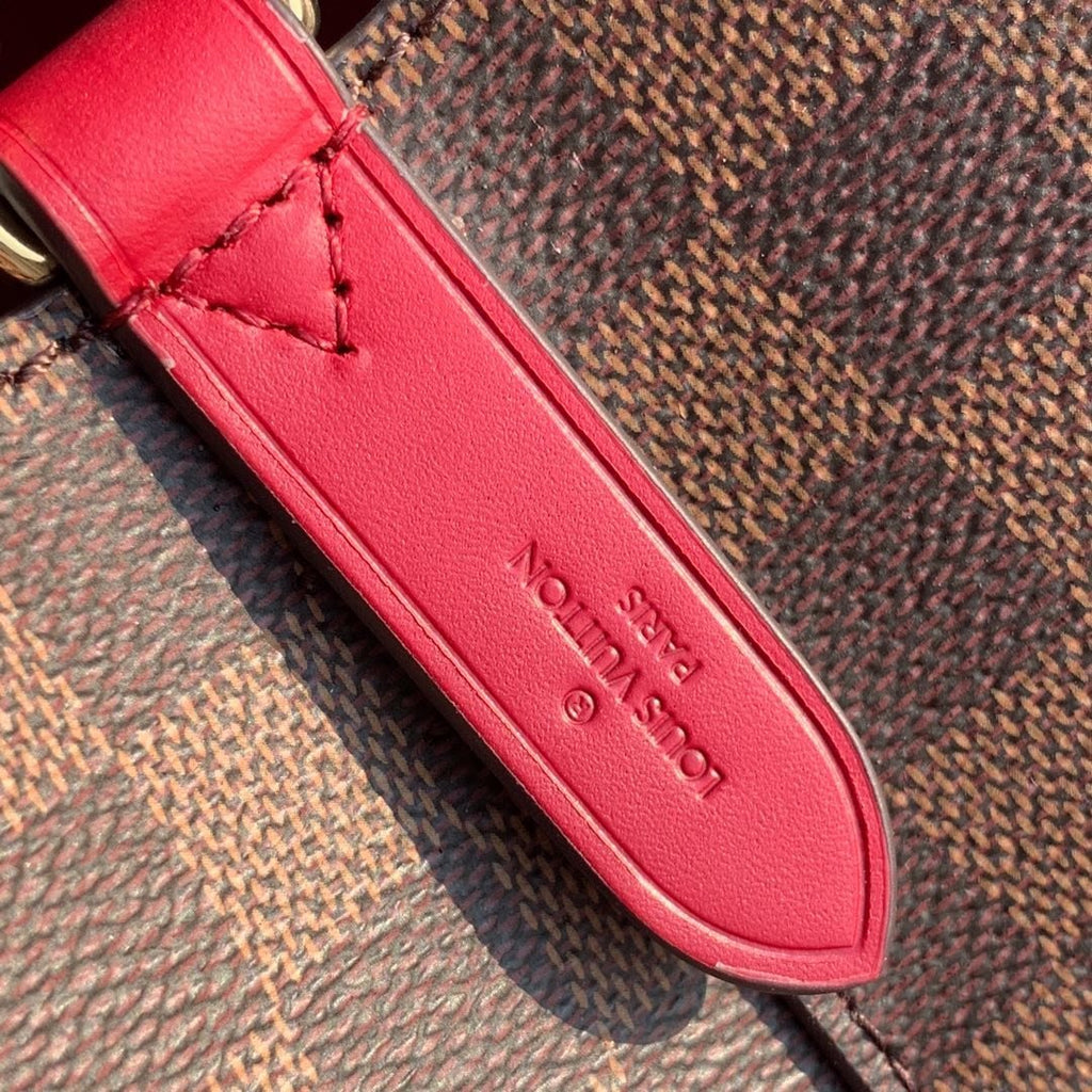 Louis Vuitton NeoNoe Bucket Bag MM Damier Azur Canvas Spring/Summer Collection N50042 Red