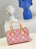 Louis Vuitton Nano Speedy in Monogram 16cm Pink