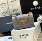 Chanel Co Co Cross Body Bag 24cm Grey