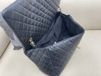 Chanel CoCo Luggage Gold Toned Hardware 46cm Black