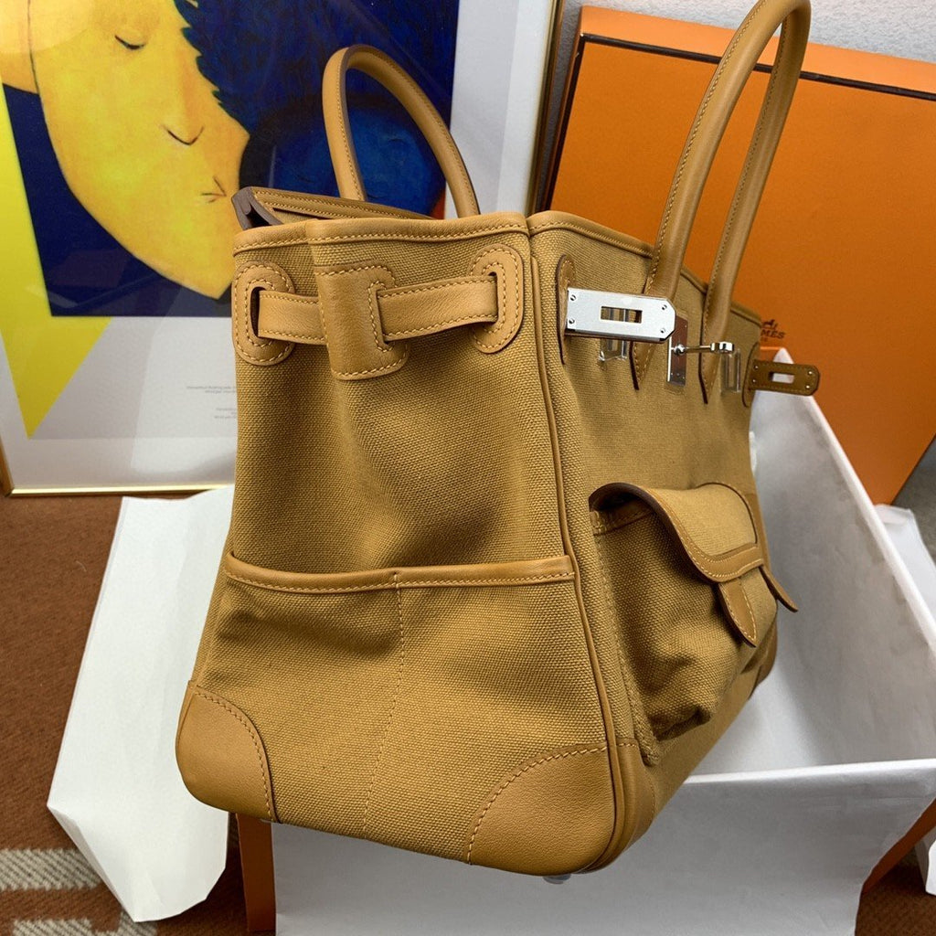 Hermes Birkin Cargo 35 Beige, Silver Toned Hardware Bag For Women, Women’s Handbags, Shoulder Bags 13.8in/35cm