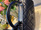 Chanel Classic Flap Bag Medal Hardware 25cm Black
