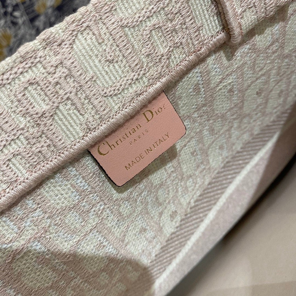 Christina Dior Book Tote Bag 42cm Light Pink