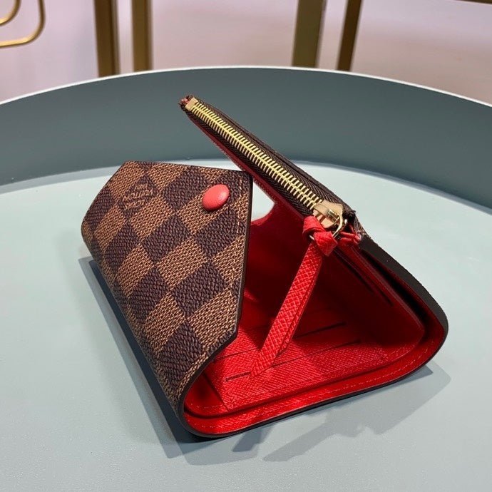 Louis Vuitton Damier Wallet 12cm Brown