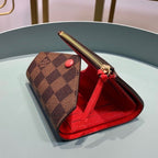 Louis Vuitton Damier Wallet 12cm Brown