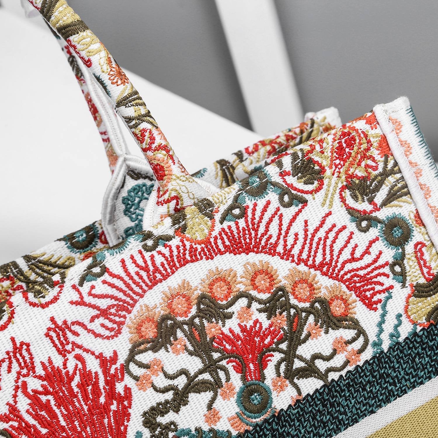 Christian Dior Multicolor Handle Bag 37cm