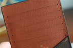 Louis Vuitton ID Card Holder Monogram Canvas Brown For Men, Men’s Wallet 13cm LV N60378