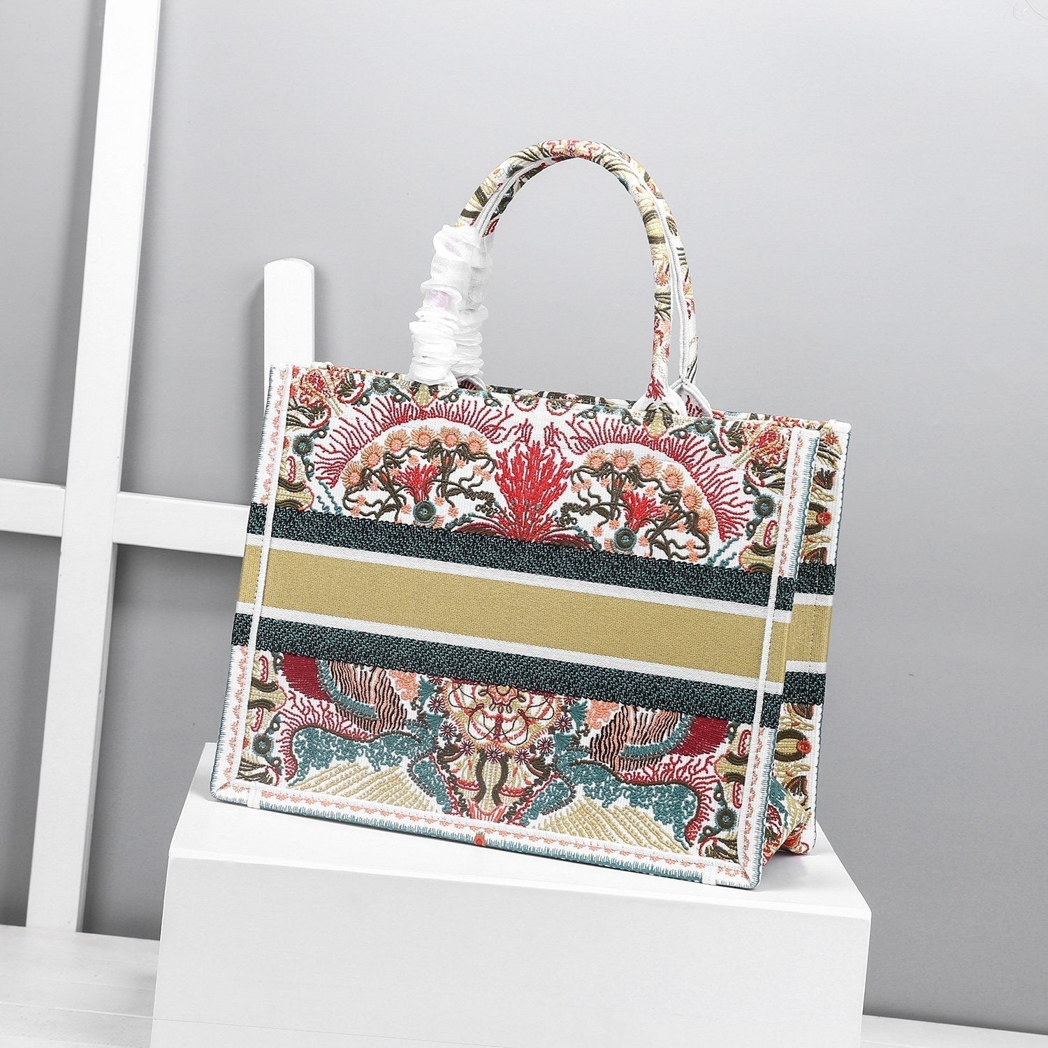 Christian Dior Multicolor Handle Bag 37cm