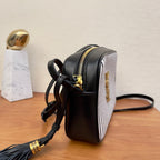 Saint Laurent Lou Camera Bag In Canvas Black And White For Women 23cm YSL 612542FAACG9583