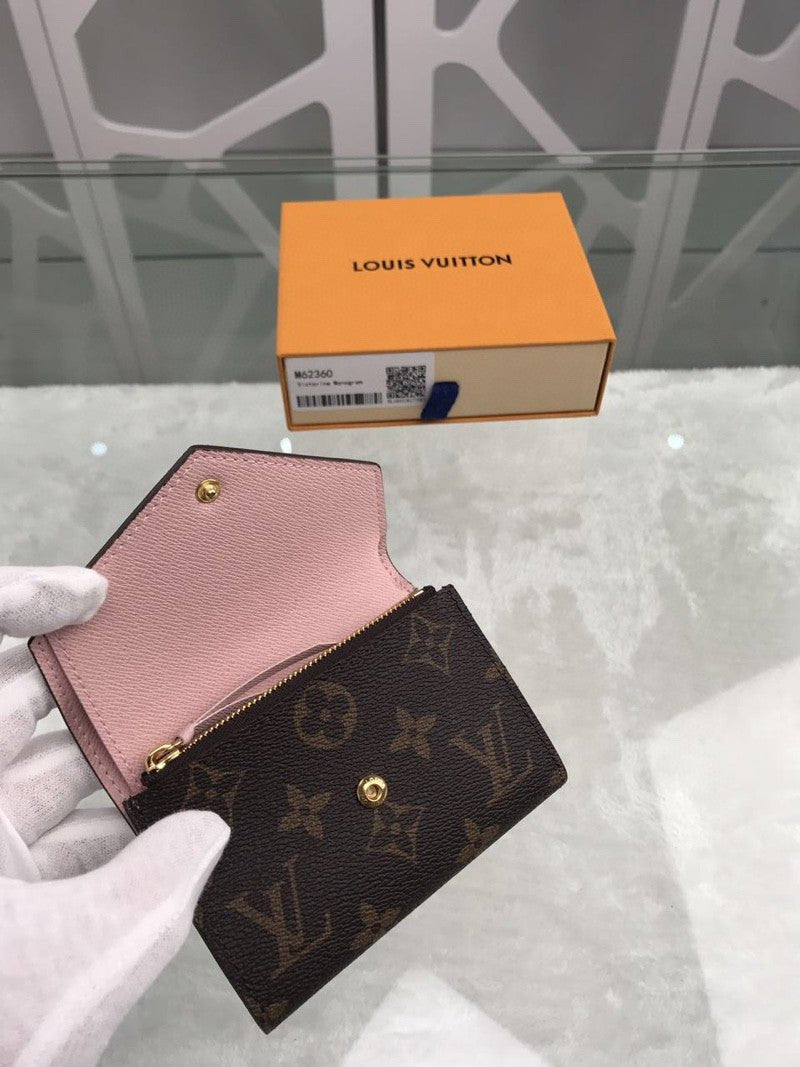 Louis Vuitton Monogram Wallet 12cm Brown