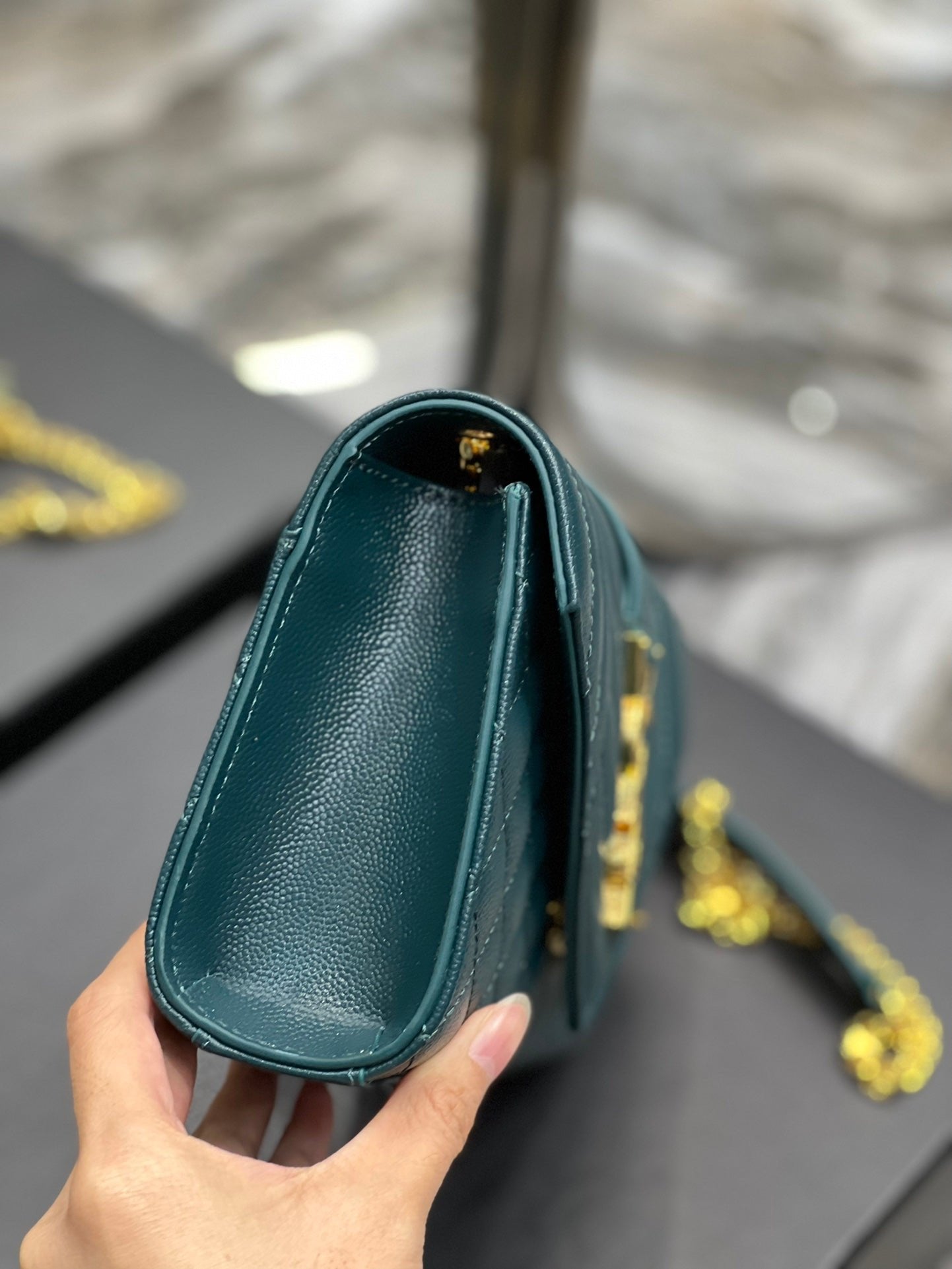 Saint Laurent Small Bag In Mix Matelasse 21cm