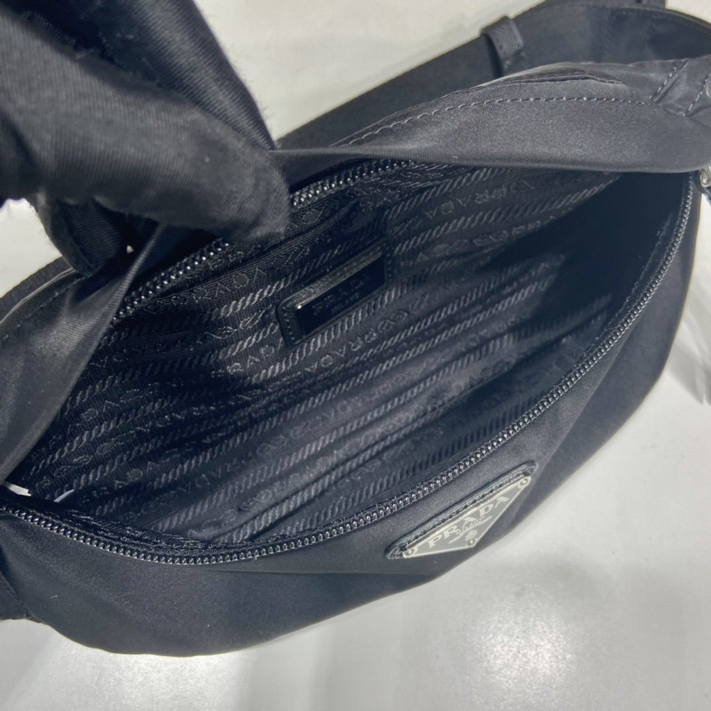Prada Re-Nylon And Saffiano Belt Bag Black For Women, Women’s Bags 10.2in/26cm
