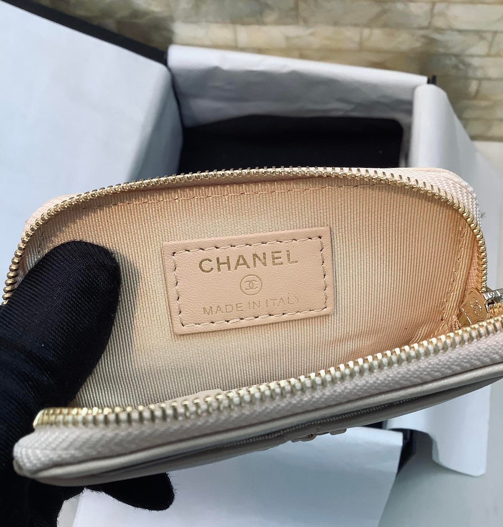 CO-CO Chanel CC Chain Logo Card Holder 12cm