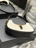 Saint Laurent Le Fermoir Hobo Bag With Gold Hardware 24cm