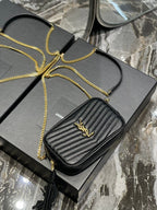 Saint Laurent Lou Mini Bag With Gold Hardware 18cm
