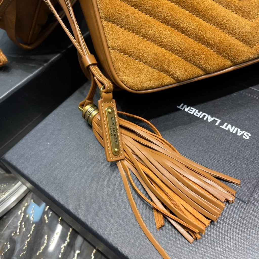 Saint Laurent Lou Camera Bag With Gold Hardware 23cm