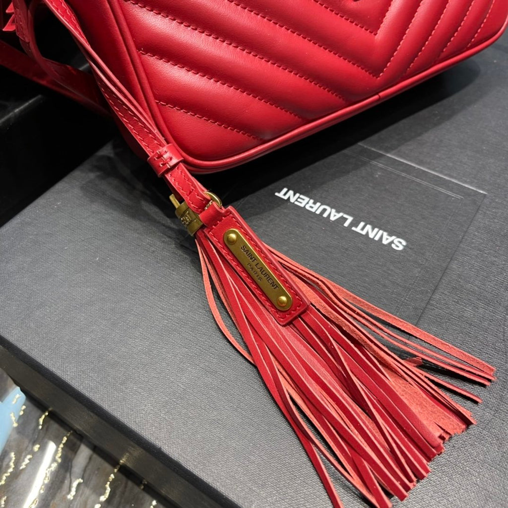 Saint Laurent Lou Camera Bag With Gold Hardware 23cm