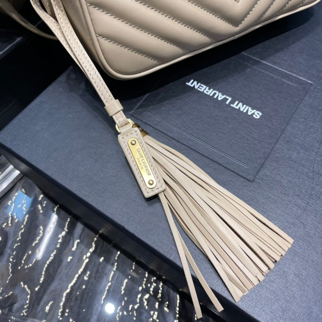 Saint Laurent Lou Camera Bag With Gold Hardware 23cm