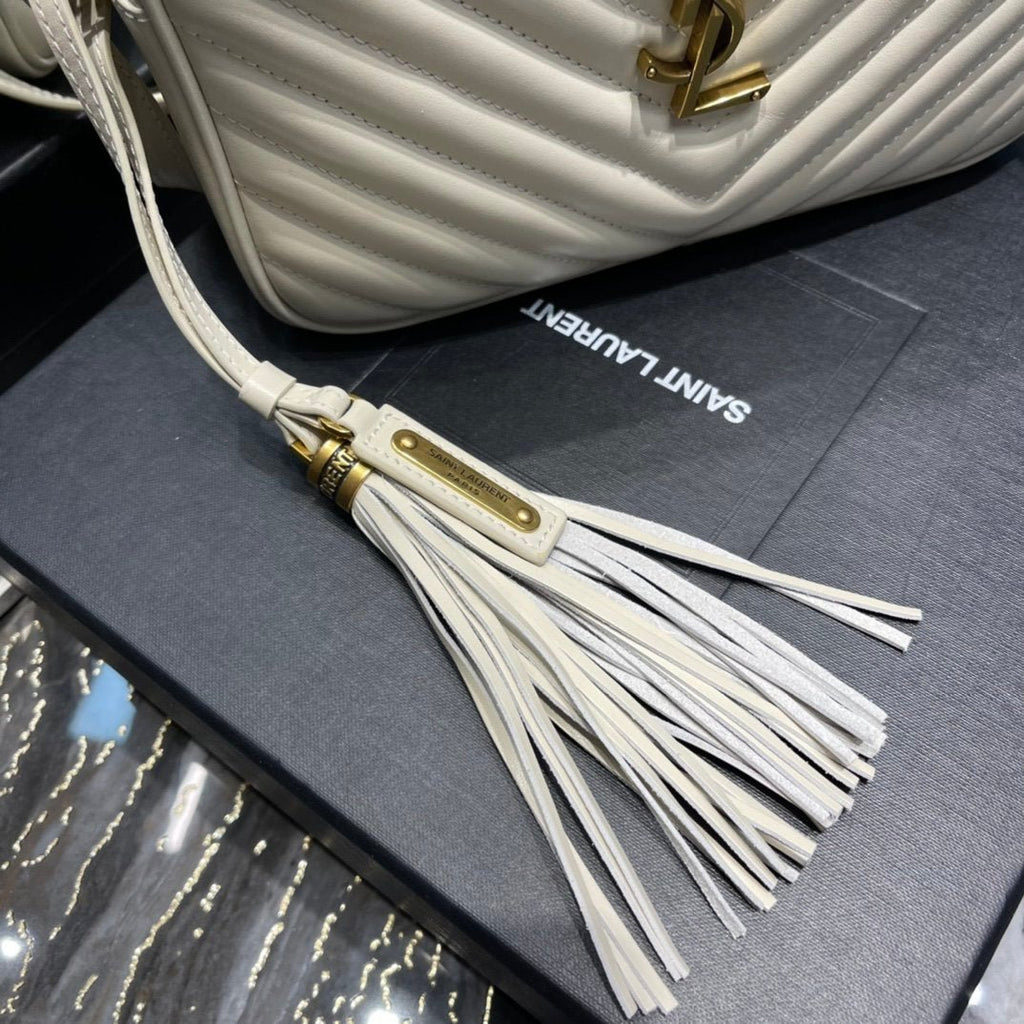 Saint Laurent Lou Camera Bag With Gold Hardware 23cm
