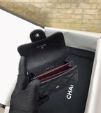 CO-CO Chanel Classic Card Holder With Silver Hardware 11cm