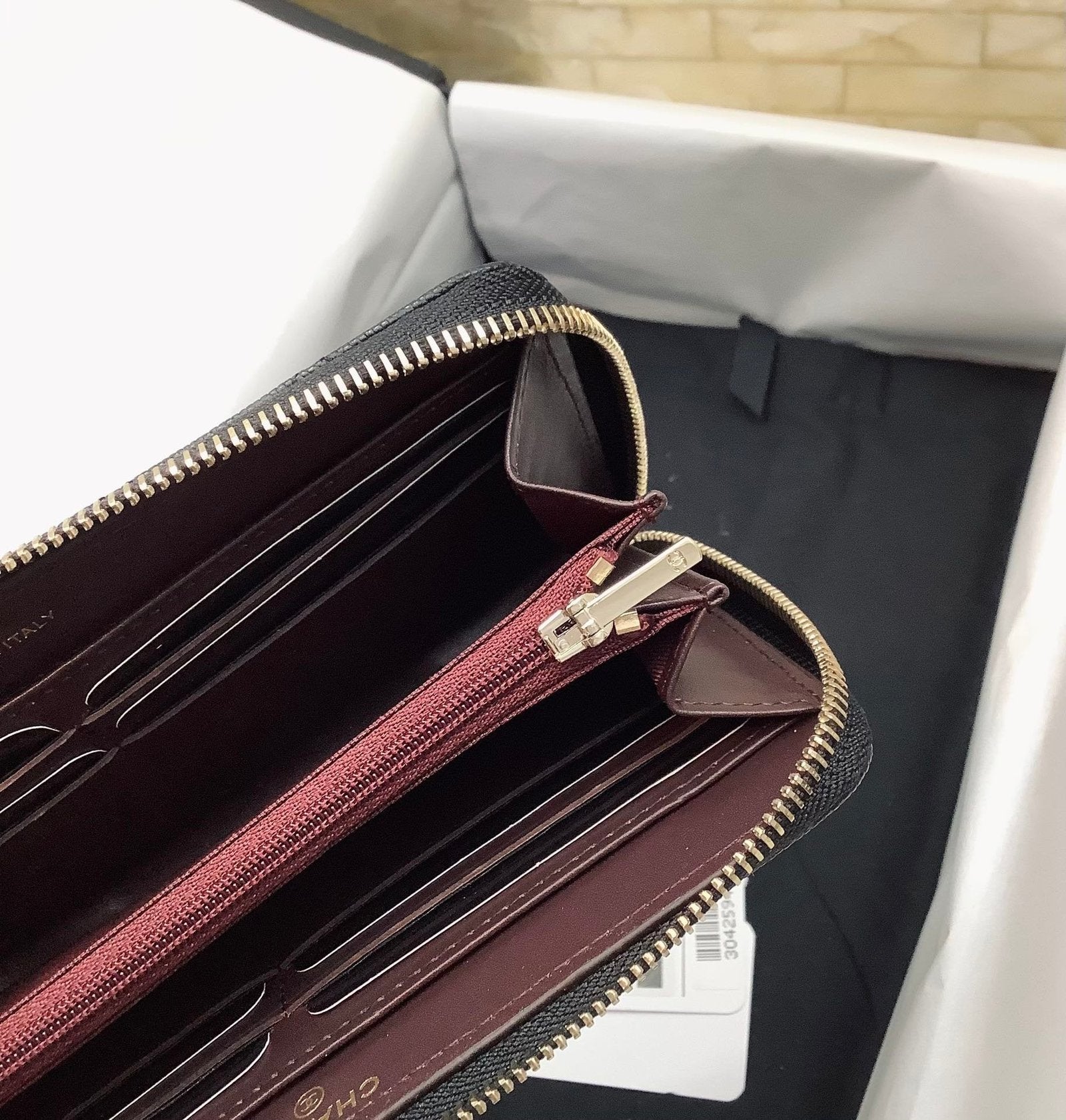 CO-CO Chanel Long Wallet With Gold Hardware 19cm