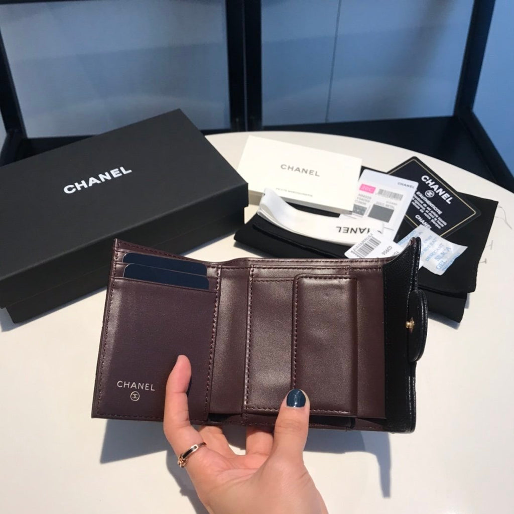 CO-CO Chanel Card Wallet With Gold Hardware 11cm