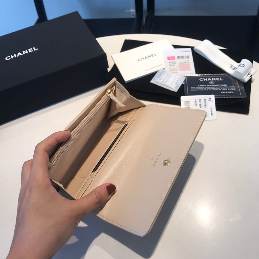CO-CO Chanel Long Wallet 17cm