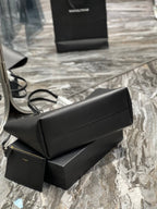 Saint Laurent Shopping Tote Bag With Gold Hardware 38cm