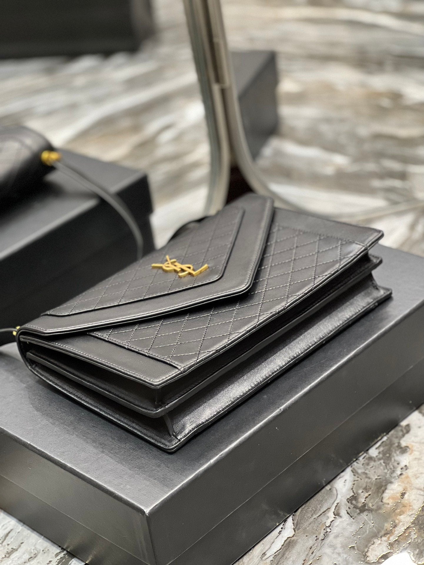 Saint Laurent Gaby Satchel With Gold Hardware 26cm