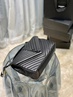 Saint Laurent College Large Chain Bag With Black Hardware 32cm