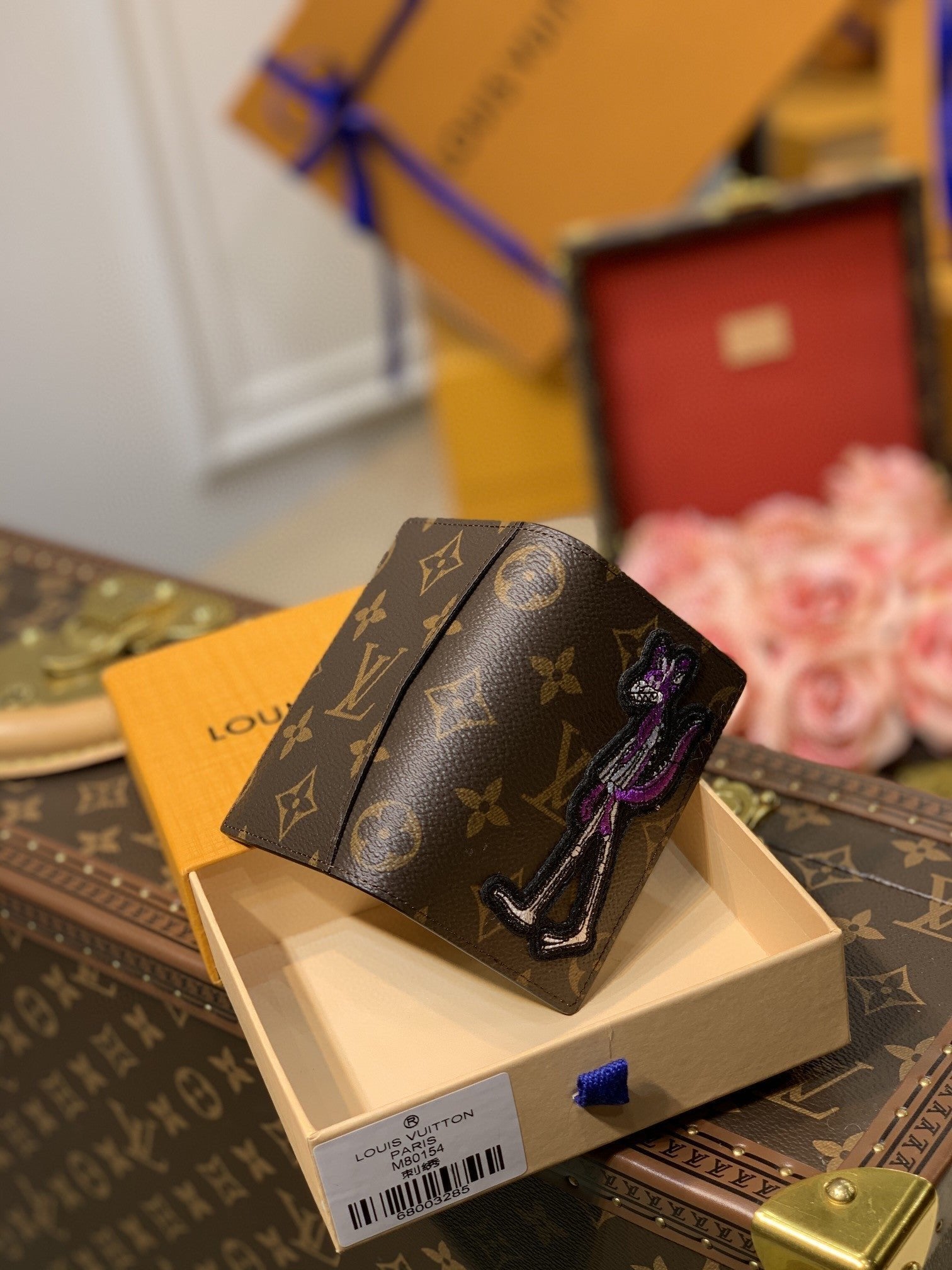 Louis Vuitton Monogram Wallet 8cm Brown