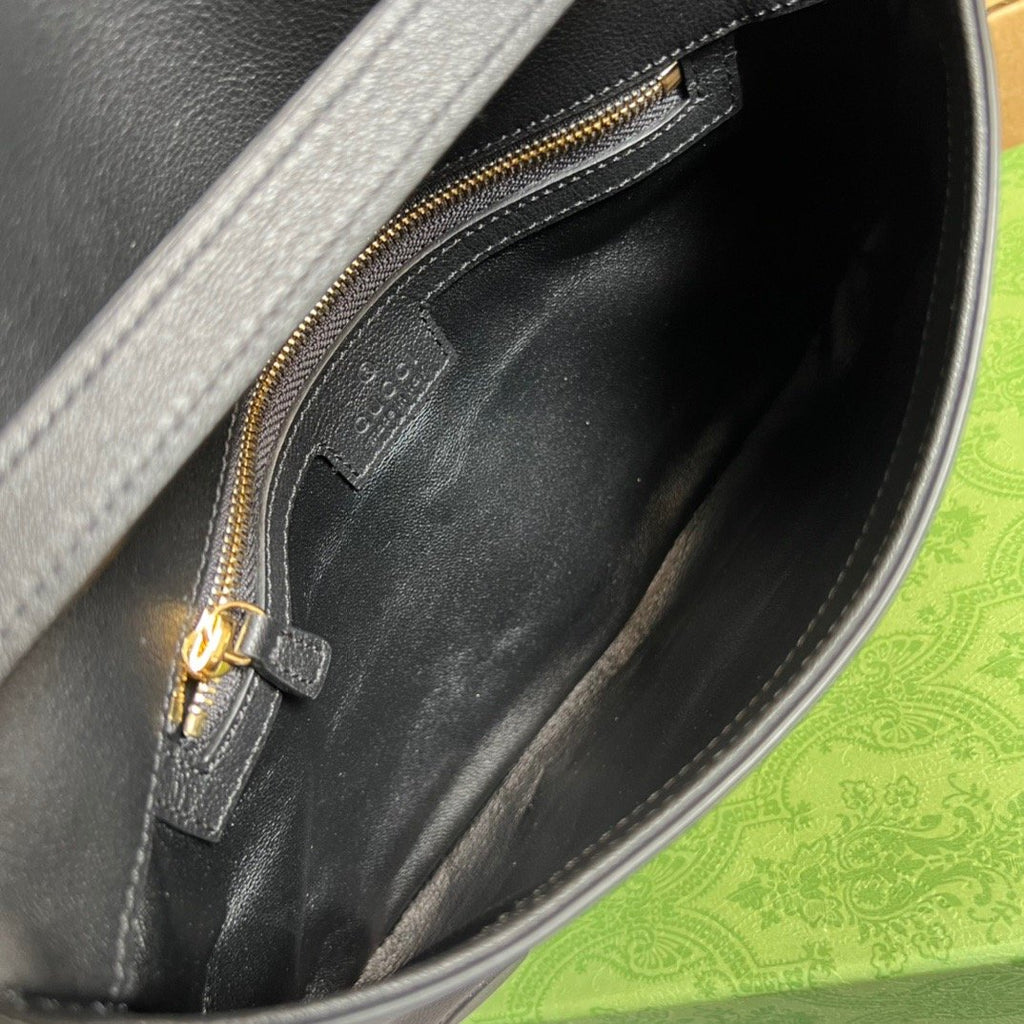 Gucci Blondie Shoulder Bag Black For Women, Women’s Bags 11in/28cm GG‎