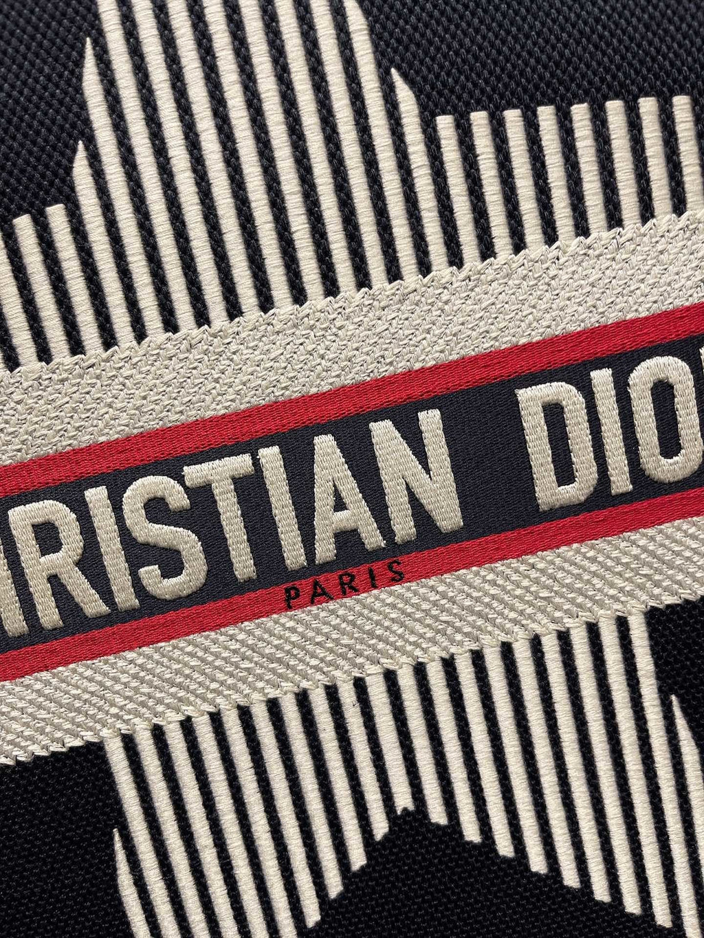 Christina Dior Book Tote Bag 41cm Black