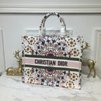 Christian Dior Book Tote 42 cm White