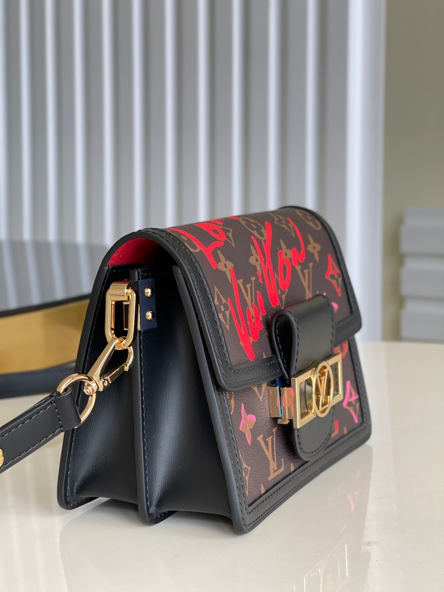 Louis Vuitton Mini Dauphine Bags Fall In Love With Monogram Canvas Brown For Women 20cm LV M45889