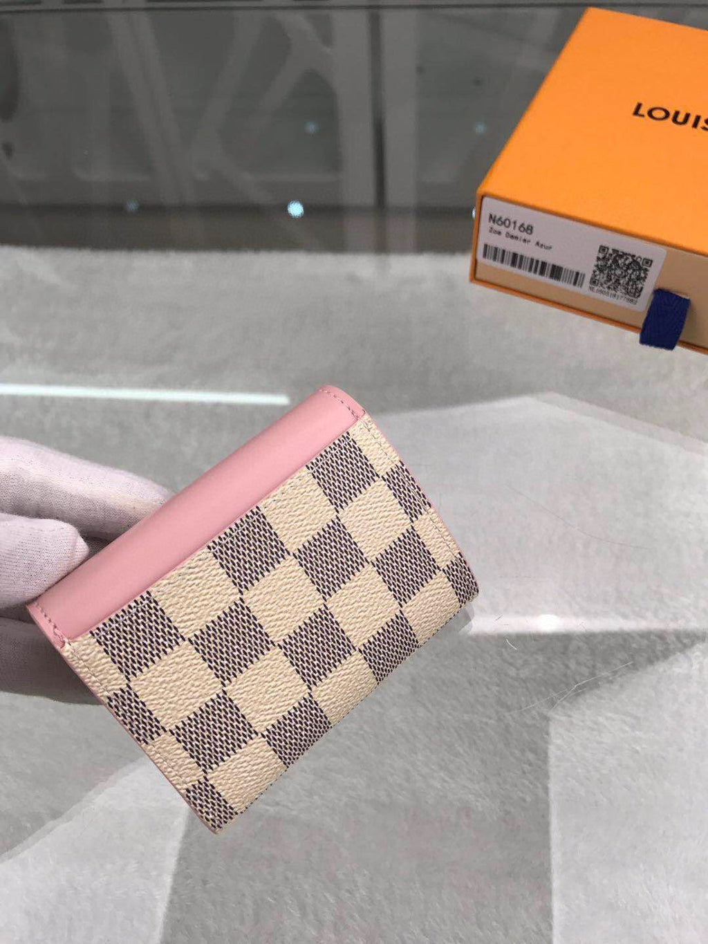 Louis Vuitton Damier Wallet 10cm Pink