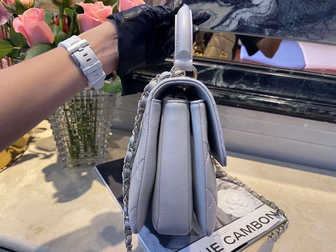 Chanel Classic Flap Bag 25cm Grey