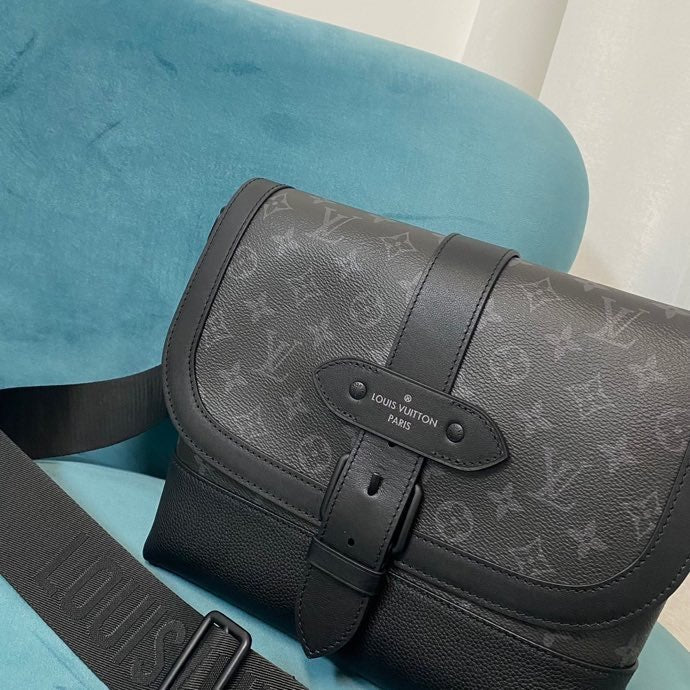 Louis Vuitton Saumur Messenger 30cm Black