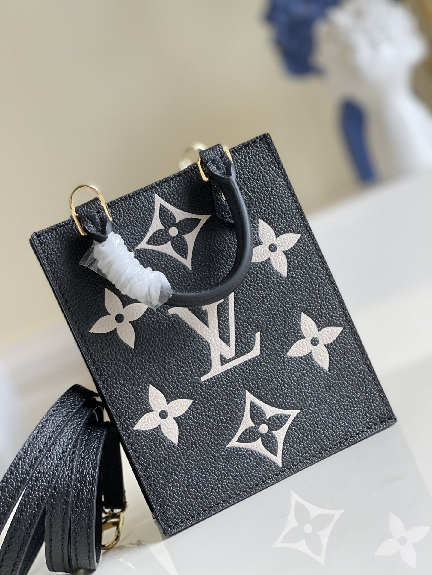 Louis Vuitton Monogram Empreinte Bag 14cm Black