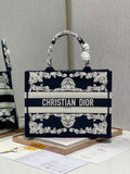 Christina Dior Medium Book Tote Bag 36cm Black