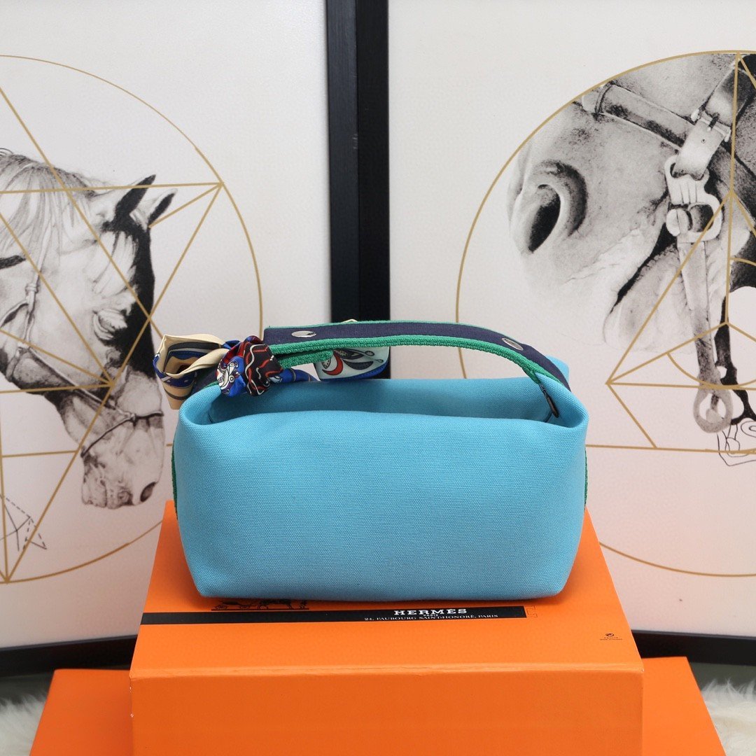 Hermes Bride A Brac Case Light Blue Bag For Women, Women’s Handbags, Shoulder Bags 9.8in/25cm