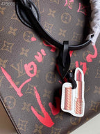 Louis Vuitton x Urs Fischer OnTheGo Bag 34cm Monogram Canvas Spring/Summer Collection M45119 Brown
