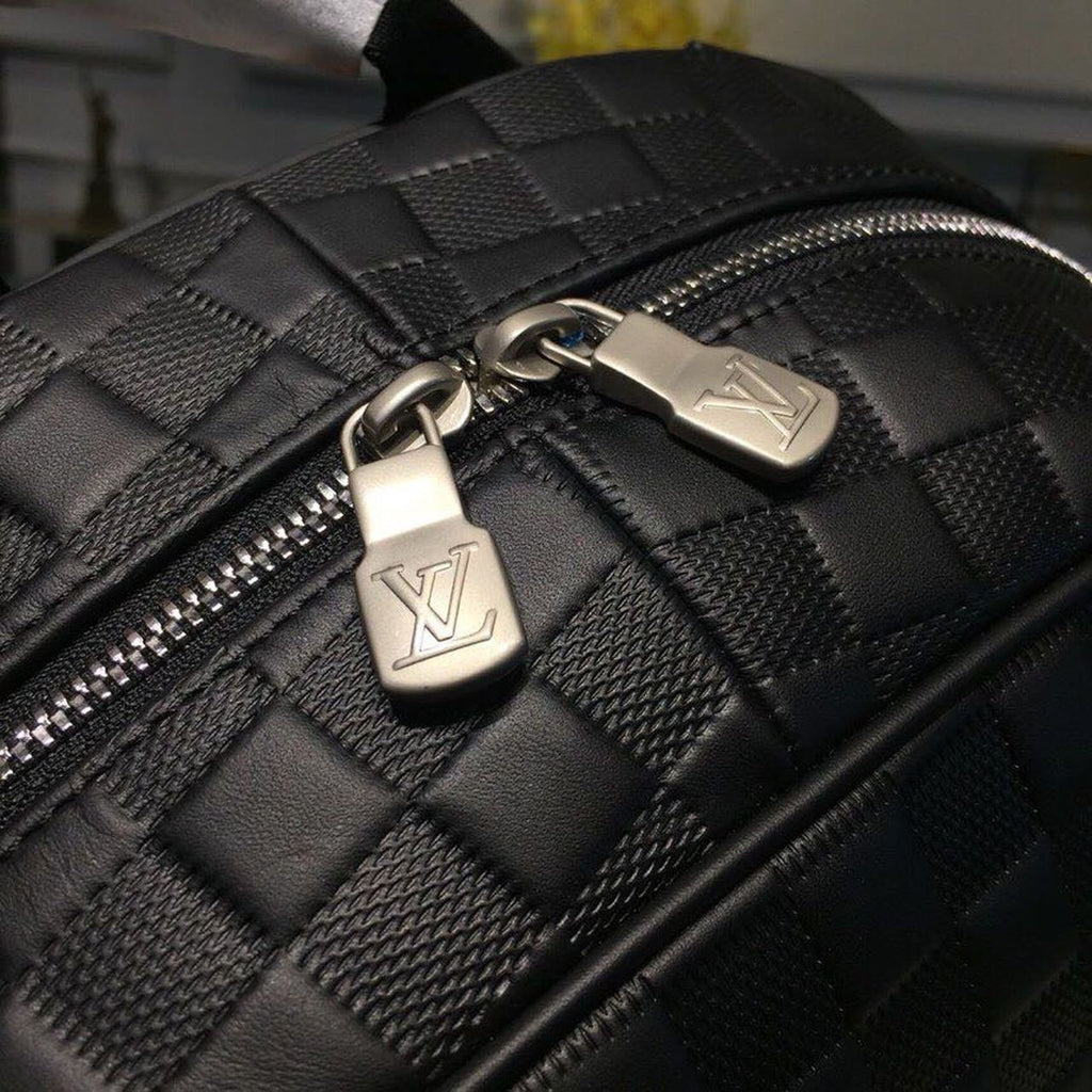 Louis Vuitton Campus Backpack 40cm Damier Infini Astral Leather Spring/Summer Collection N40091 Black