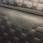 Louis Vuitton Campus Backpack 40cm Damier Infini Astral Leather Spring/Summer Collection N40091 Black