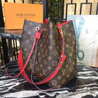 Louis Vuitton NoNo Bucket Bag Monogram Canvas Spring/Summer Collection M44020 Coquelicot