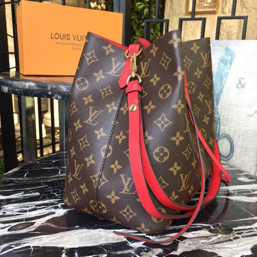 Louis Vuitton NoNo Bucket Bag Monogram Canvas Spring/Summer Collection M44020 Coquelicot